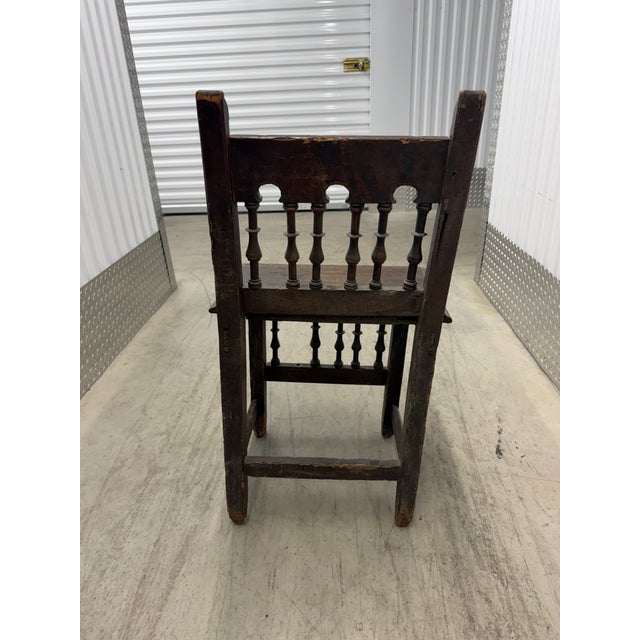 Wood 17th Century Italian Renaissance Walnut Side Chair For Sale - Image 7 of 10