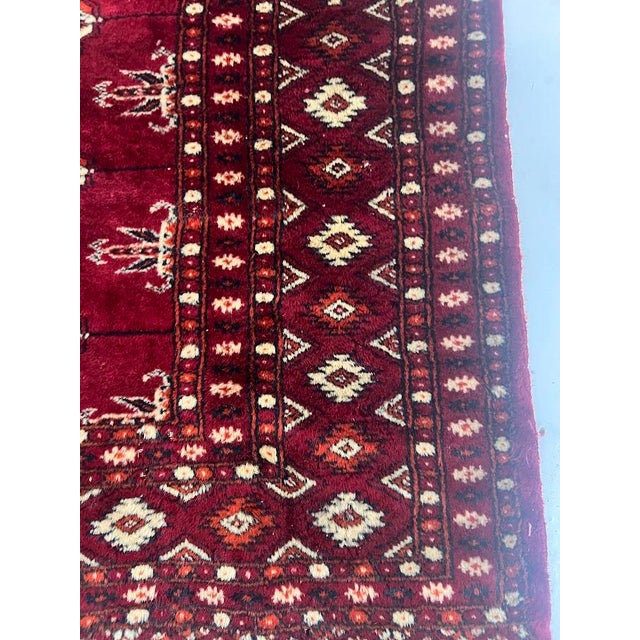 Red Rug in Wool For Sale - Image 5 of 9