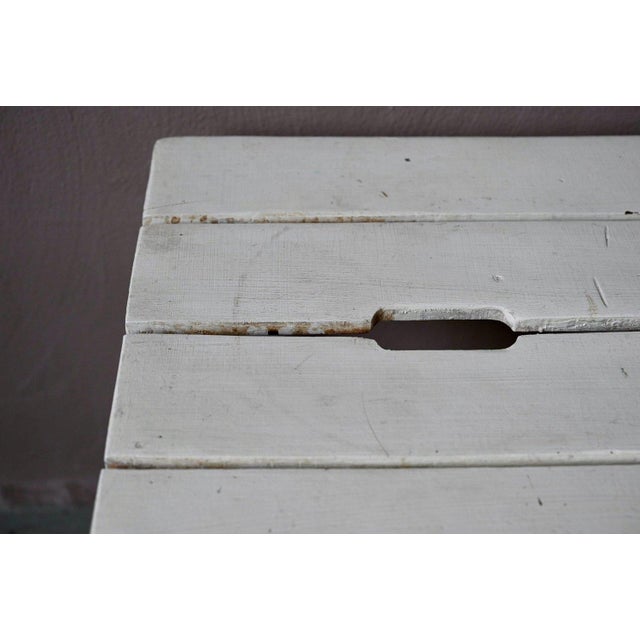 Wood Vintage Bohemian Wooden Farmhouse Stool, 1950s For Sale - Image 7 of 9