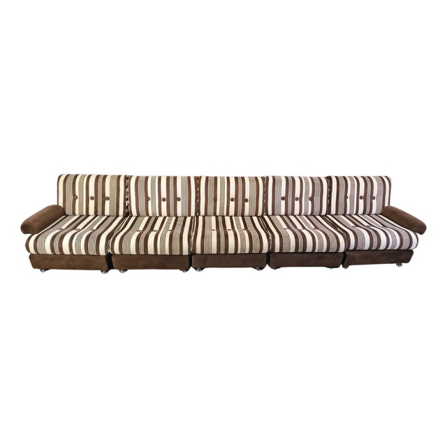 Modular Seventies Sofa Set with 5 Elements, Germany, 1970, Set of 5 For Sale