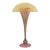 Vandermark Glass Studio Art Nouveau Iridescent Glass Fan Vase For Sale