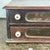 Antique Walnut Spool Cabinet With Two Drawers Flat top surface measuring 14x17.7 inches One drawer is divided and the...