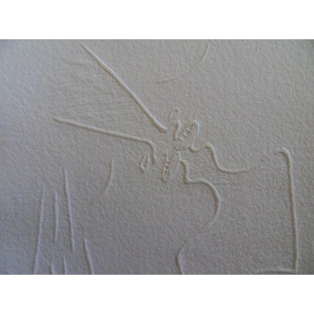 Jean Cocteau (1889-1963) (after) The Kiss Wood engraving by embossing Signed in the plate with the artist's first name On...
