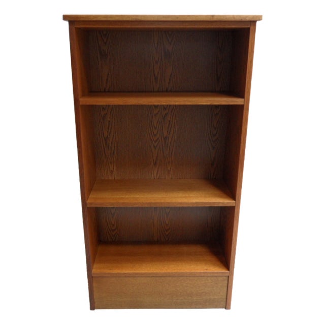 Vintage Oak Open Bookcase, 1960s For Sale