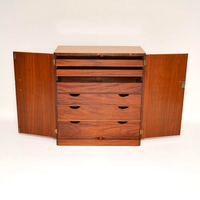 1930s Art Deco Birds Eye Maple and Walnut Compactum Wardrobe, 1930s For Sale - Image 5 of 13