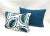 Contemporary 14” X 20” William Yeoward Raffaele Fwy2588-01 Linen Navy Blue & White Lumbar Pillow Cover For Sale - Image 3 of 3