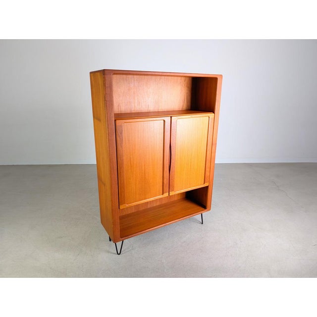 Mid-Century Danish Teak Bookcase For Sale - Image 6 of 9