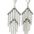 Casato Gioielli Italian 18k White Gold Diamond Art Deco Revival Chandelier Earrings, Pair For Sale - Image 9 of 13
