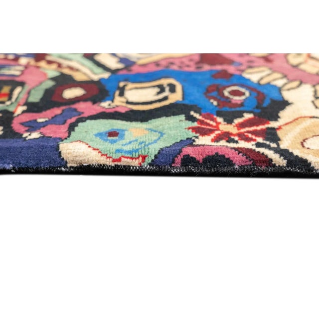 French Art Deco Rug 6'6'' X 9'8'' For Sale - Image 10 of 12