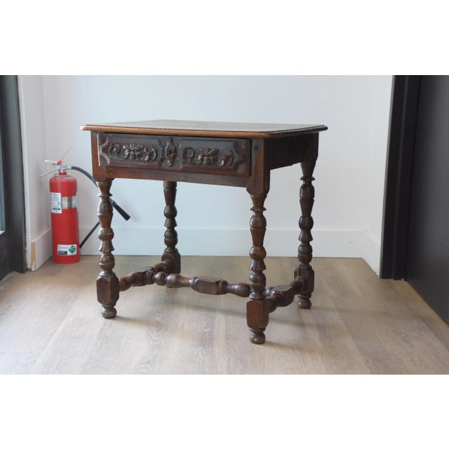 Mid 19th Century Carved Accent Italian Table From 19th C For Sale - Image 5 of 7