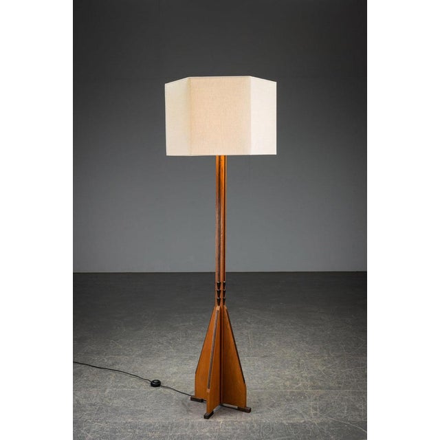 Amsterdam School Standing Lamp, 1930s For Sale - Image 4 of 11