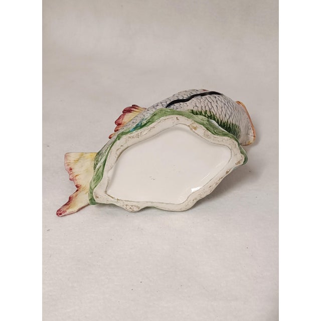 Horizontal Fish-Shaped Ceramic Jug, 1970s For Sale - Image 6 of 12