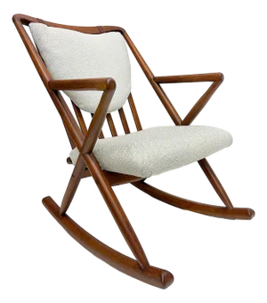 Danish Mid-Century Modern Teak Rocking Chair Model 182, Frank Reenskaug Attributed