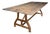 Industrial Dining Table in Teak For Sale