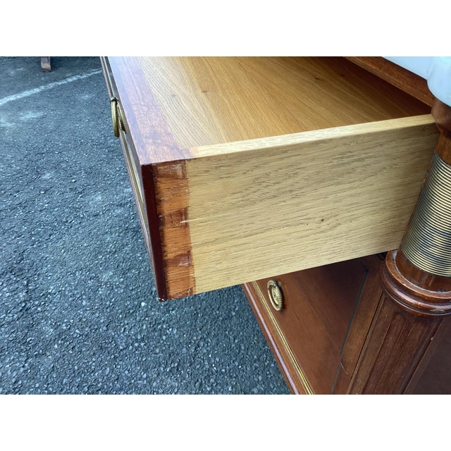 French Louis XVI-Style Commode W/ Marble Top For Sale In New York - Image 6 of 13