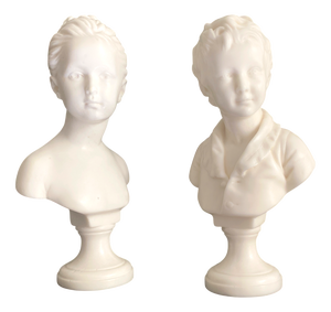 After Houdon, Statues of Children Alexandre and Louise Brongniart, 1900s, Resin