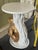 Late 20th Century Palm Beach Regency White Lacquered Parcel Gilt Monkey Side Table - Newly Painted For Sale - Image 13 of 14