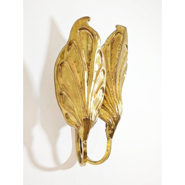 Brass Wall Lamps by Tommaso Barbi for G&G Studio, Italy, 1960s, Set of 2 For Sale - Image 10 of 16