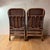 Vintage Chocolate Brown Wicker Chairs, Set of 2 For Sale - Image 4 of 9