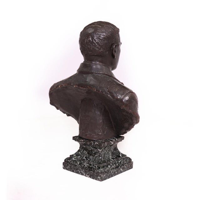 French Artist, Bust of Man, 1920s, Bronze For Sale - Image 14 of 15