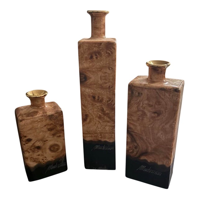 1970s Yapacunchi Ceramica Ecuador Pottery Julio Montesinos Set of 3 Candle Holders For Sale