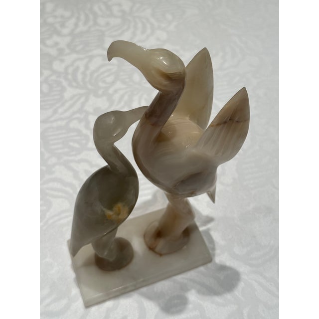 20th-Century Modernist Carved Banded Onyx Avian Sculpture, Dated 1993 For Sale In Los Angeles - Image 6 of 10