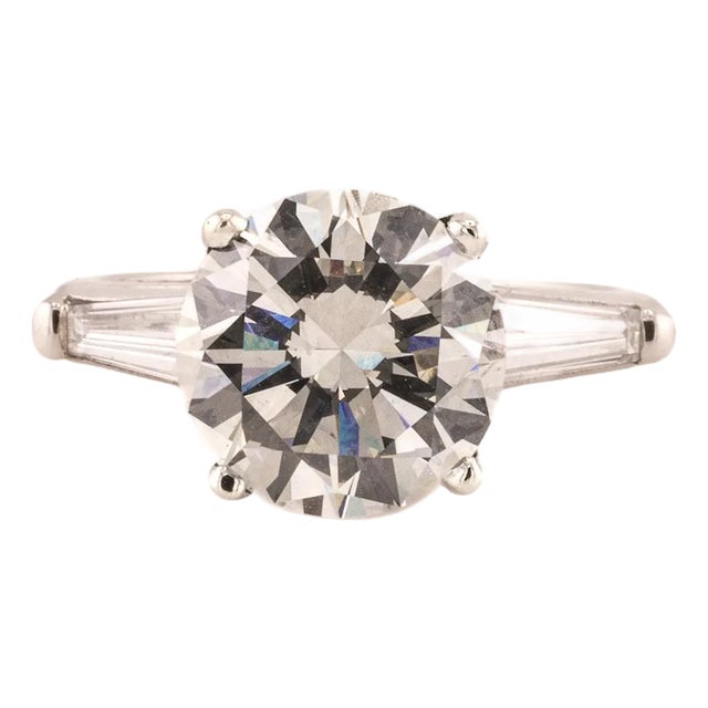 Late 20th Century 3.53 L VS2 RB GIA Ring, Size 5 For Sale