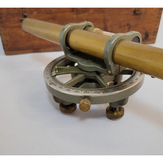 Early 20th Century Farm Surveyor’s Brass Hand Level With Original Box, Early 20th C Keuffel & Esser For Sale - Image 5 of 9