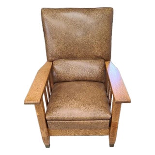 Early 20th Century Mission Recliner, Kelly Comfort Chair For Sale