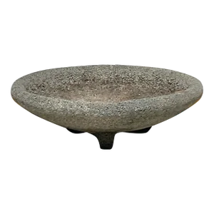 Vintage Boho Cement Low Bowl Planter
