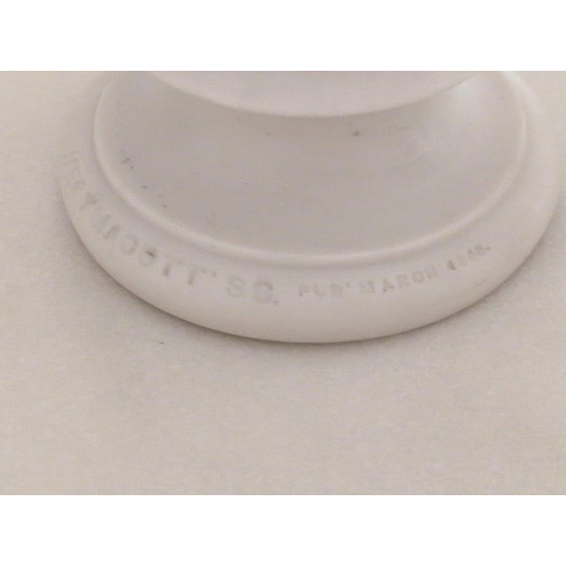 Ceramic Copeland Parian Porcelain Bust of a Sleeping Cherub (1860) Called "Asleep." For Sale - Image 7 of 7