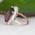 10Ct Bi-Color Tourmaline Ring With Lab Diamond Accents: Solid 14k Gold, 17x10mm, Size 6.75 For Sale - Image 9 of 9