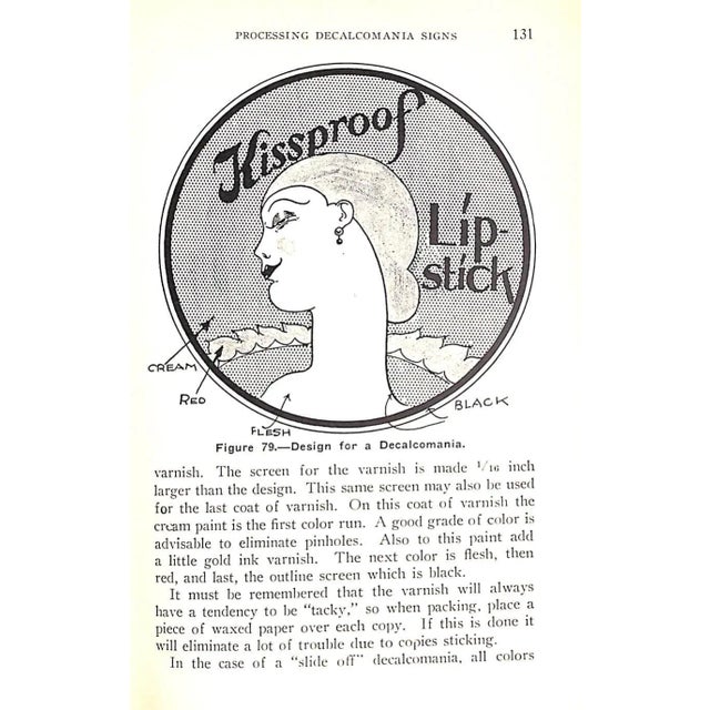 "Silk Screen Methods of Reproduction for Sign Painters" 1935 Zahn, Bert For Sale - Image 12 of 12