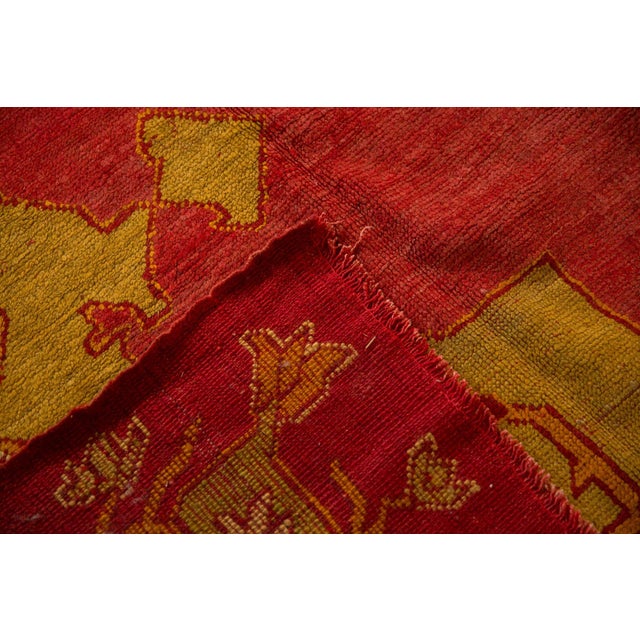 Textile Antique Oushak Carpet - 12'4" x 17'9" For Sale - Image 7 of 14