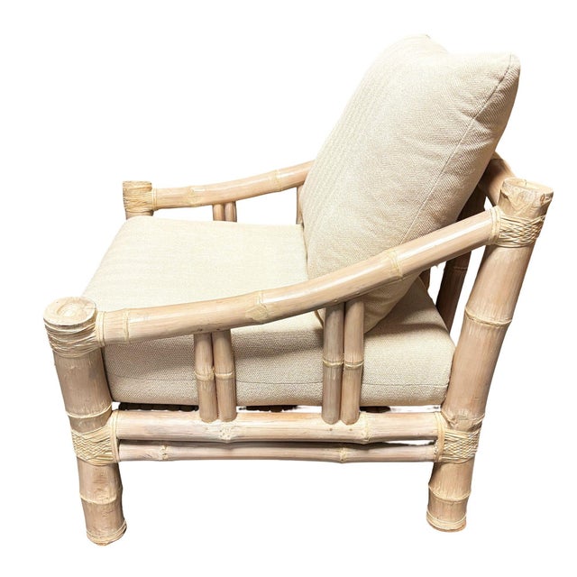 1980s Miami Coastal Elephant Bamboo Pole Sofa & Lounge Chair Living Room Set For Sale - Image 12 of 18