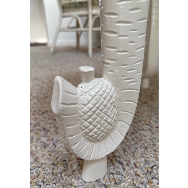 Wood Mid 20th Century Solid Wood Anglo-Indian Style Carved Elephant Table For Sale - Image 7 of 11