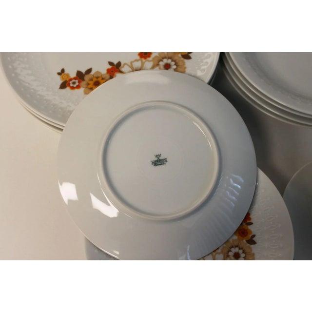 Orange Mitterteich Porcelain Table and Tea Service, Germany, 1970s, Set of 28 For Sale - Image 8 of 9
