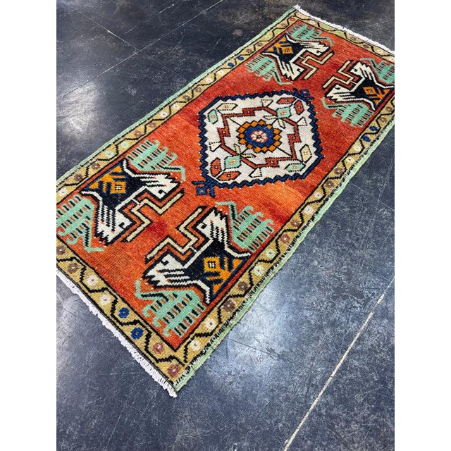 Early 21st Century Turkish Yastik Rug 1'8" x 3'7" For Sale - Image 5 of 5