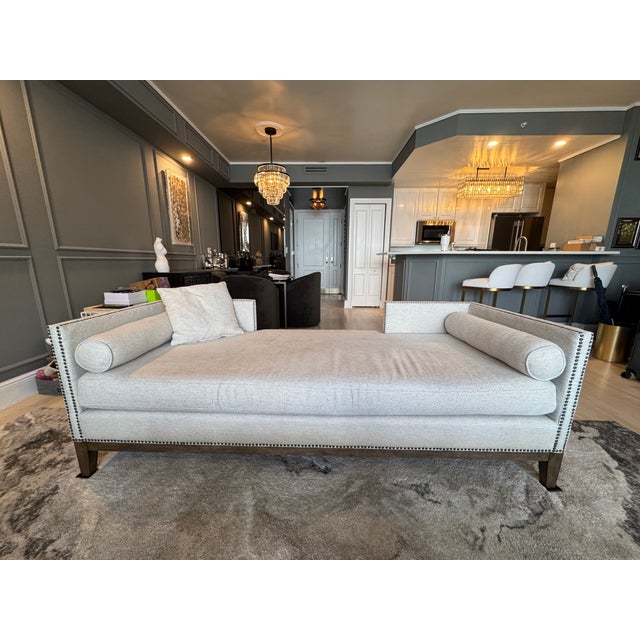 Mercury Chaise Lounge by Four Hands For Sale In Miami - Image 6 of 11