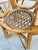 Mid-Century Modern 1970s Franco Albini Style 5-Piece Rattan & Glass Dining Set – Highback Peacock Chairs For Sale - Image 3 of 15