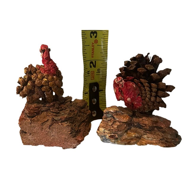Vintage Handmade Folk Art Thanksgiving Turkeys — Set of 3 For Sale - Image 12 of 13
