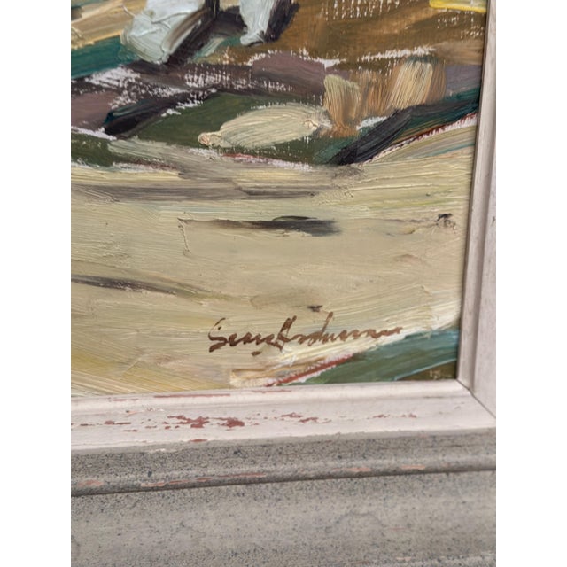 Georg Andersson, Mountains Landscape, 1950s, Oil Painting on Canvas, Framed For Sale - Image 13 of 17