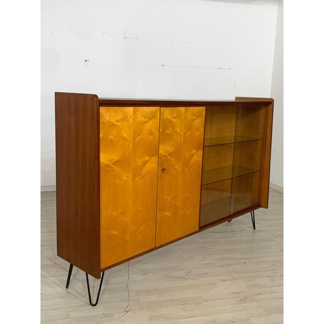 Mid-Century Highboard in Wood For Sale - Image 4 of 10