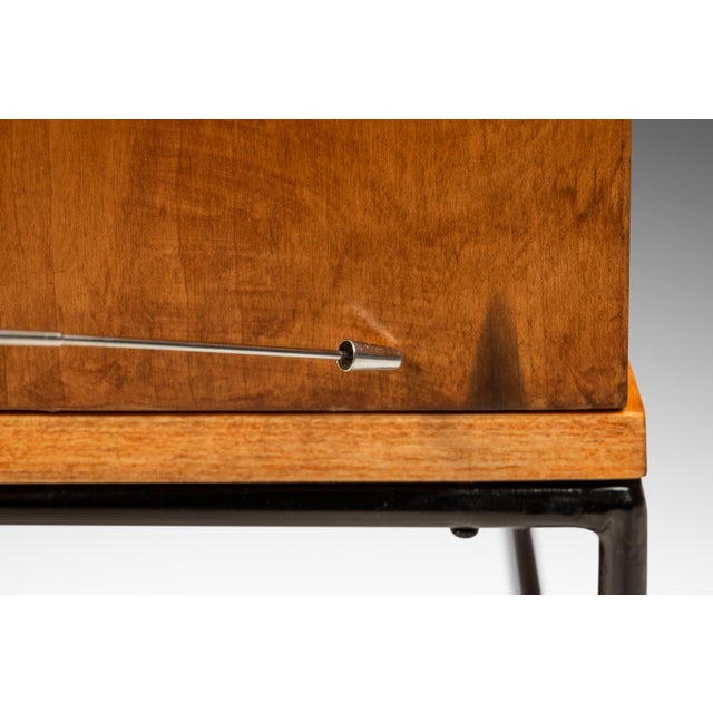 Mid-Century Modern 3-Drawer Dresser / Cabinet in Maple W/ Iron Base by Paul McCobb for Planner Group by Winchedon, Usa, C. 1950s For Sale - Image 9 of 12