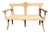 Mid-20th Century Swiss Alpine Hand-Carved Oak Bench For Sale