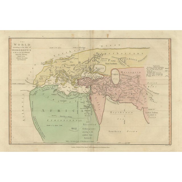 Antique Classical World Map by Wilkinson, 1819 For Sale - Image 3 of 14