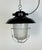 Industrial Black Enamel Factory Hanging Lamp from Elektrosvit, 1960s For Sale - Image 10 of 15