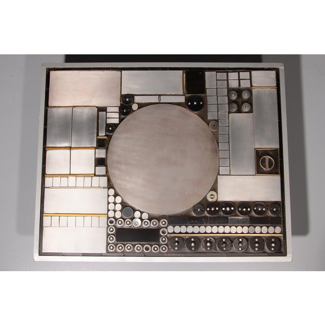 Metal Brutalist Coffee Table by Raf Verjans, 1990 For Sale - Image 7 of 13