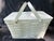 Vintage Painted Splint Wood Picnic Basket For Sale - Image 13 of 15