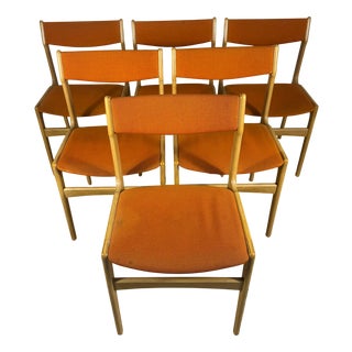 Vintage Danish Chairs, 1960s, Set of 6 For Sale